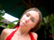 GIRL IN RED SWIMSUIT FUCKED IN DOGGY POSITION 16/16