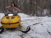public topless snowmobile ride