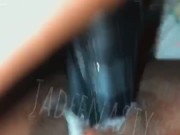 Ebony Creams On Big Black Dildo 5/16