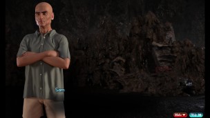 Treasure of Nadia v.71021 - Group sex on the cave, 3 babes vs 1 dick (2-3)
