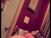 Horny babe rubbing wet pussy till orgasm, compilation 