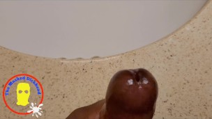 Cumshot in the bar Bathroom sink