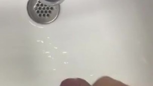 jerking off in bathroom at work