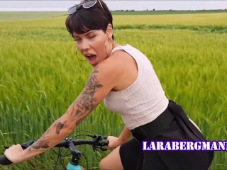 Pimp my Bike – Lara Bergmann fickt ihr Fahrrad!