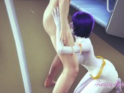 Titans Hentai - Raven Blowjob in the underground 13/16