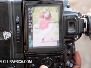 Ebony beauty seduces the photographer 4/16