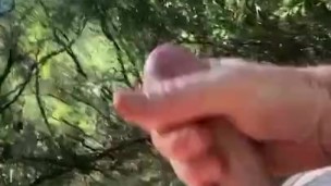 Big Hard Cock On A Rock - 9” hung and hairy dude Nude in Nature 