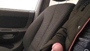 I was waiting for my wife from work and decided to jerk off a dick