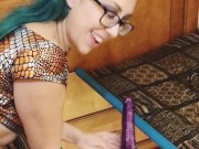 1st Then She's Sweet: Femdom Verbal Humiliation Plus Squirting Toy Play and Smoking