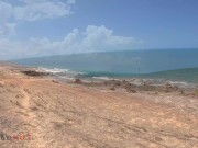 Horny Girl want his dick in a Public Beach and Take a Big Facial 1/16