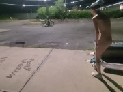 Girl Skateboarding completely naked 10/16