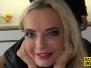 Ass paddled bound submissive blonde 1/16