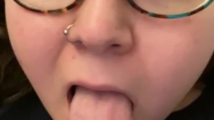 Sucking Bad Dragon style dildo POV joi dick sucking