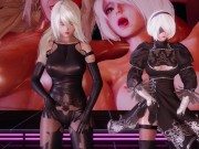 [MMD] LAYSHA - Chocolate Cream Strip Vers. 2B A2 NierAutomata 3D Erotic Dance 1/16