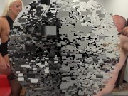 bondage nipple torments and ball torment before she put him return in cage 16/16