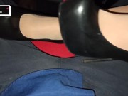 stepsister fucked with her legs & finished in her shoe 3/16