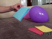 FIST4K. Girl dominates and makes man fist pink pussy on his birthday 1/16