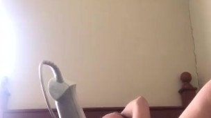 Blonde Soccer mom home alone 