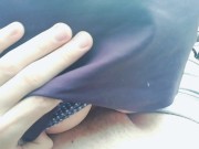 На улице задрала юбку и нагло села на хуй пока никто не видит 11/16