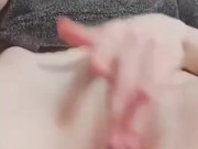 Hot masturbation with fingers solo female