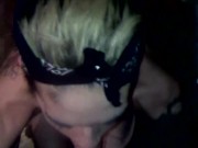 Tweaker Blowjob and blowing clouds on a huge cock 10/16