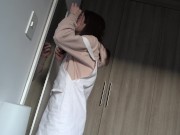 The girl was about to leave, but she was stopped by a big dick, she suck and fuck with cum 4K 60FPS 1/16