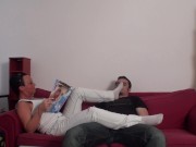 richie have to sniff her socks 4/16