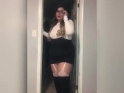 Sexy nerdy milf step sister and step brother caught by dad  1/16