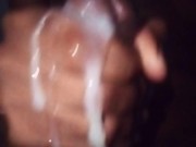 Edging Orgasm Masturbation with Cumshots& Dripping Cum. Close Up