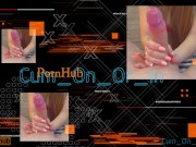 Valentine Day Gift❤❤❤.Sensual Oiled Handjob. Cum Control Leads him Huge Cumshot