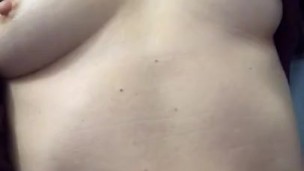 Sexy milf flashing her titties for you