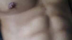 Thick cum over my abs