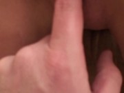 Blonde 18 yr old amateur sucks an 8 inch cock 15/16