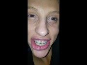 Chard slut swallows my cock and gets slapped around a little 7/16