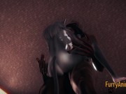 Furry Hentai - Beast and Black Cat having wild sex end crempie 10/16