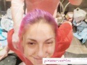 I seduced my roommate while cleaning my slutty mouth 13/16