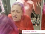 I seduced my roommate while cleaning my slutty mouth 8/16