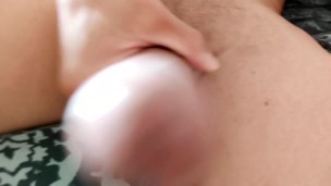 Stroking my big dick 3
