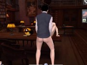 Crossdresser student practicing session with teacher through sex | 3d 13/16