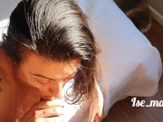 Sun bath, cum bath... fucking her doggystyle 2/16