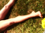 BIKINI MILF KNOWS I AM WATCHING HER-TEASES & THEN LETS ME CUM ON BALD PUSSY AT RESORT 8/16