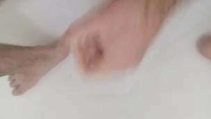 Muscle Teen Jerkoff in Shower the Big Cock