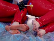 Amazing Foot Fetish 4k romantic lesbian Video, fun and pretty 10/16