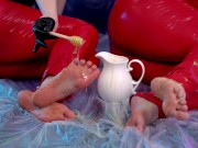 Amazing Foot Fetish 4k romantic lesbian Video, fun and pretty 14/16