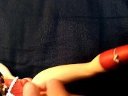 DOA不知火舞(くノ一)のフィギュアにぶっかけ顔発射オナニー【キモオタクの喘ぎ声あり】 - Screenshot 2 of 16 - Semen