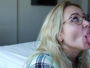 Sloppy Blowjob by Girl in Glasses 6/16