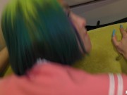 Met a Rainbow girl on the street and fucked her in a hotel ( hairy pussy rainbow ) 6/16