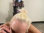 Pierced nipple suckin topped off with bbc blow job 16/16