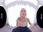 VRALLURE Cute blonde has multiple orgasms with her toys in virtual reality 3/16