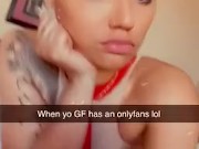 Cute ass babe before getting banged by 4 dudes at once 